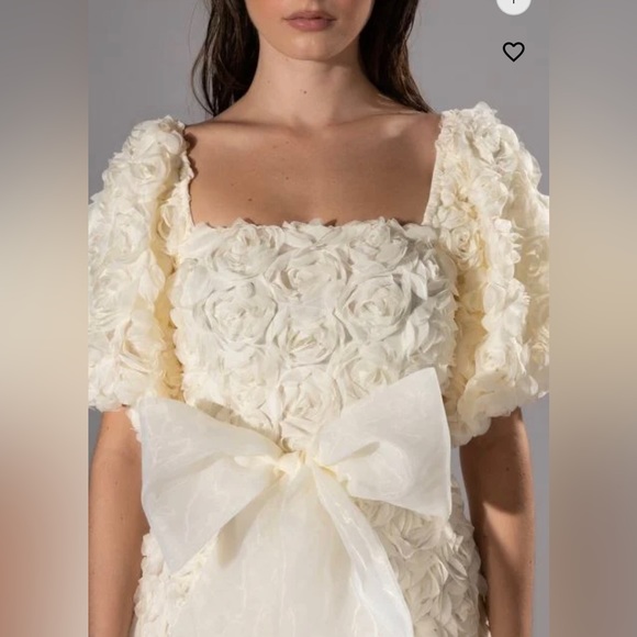 FLORAL APPLIQUÉ DRESS - Picture 7 of 7